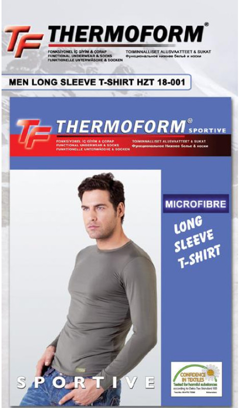 Мужская термофутболка с длинным рукавом MICROFIBRЕ